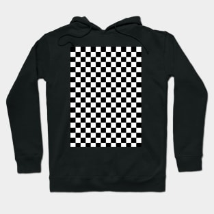 Black and white check Hoodie